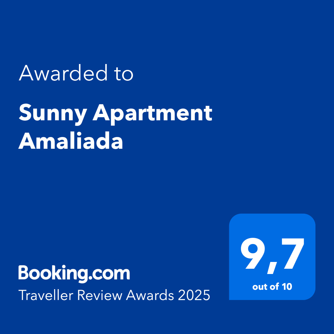 Sunny Apartment Amaliada — Booking.com Traveller Review Award 2025 (9.7/10)